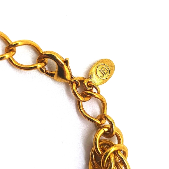 JENNIFER BEHR Byzantine Zyra 18K Gold Plated Signed Choker Necklace-NWOT - Picture 5 of 6